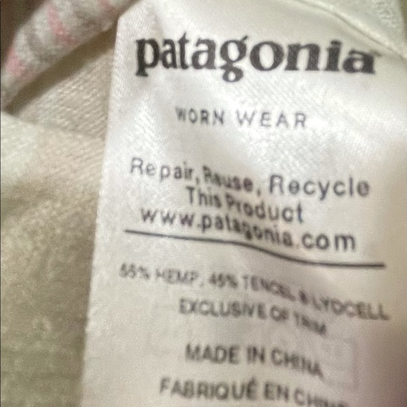 Patagonia Ankle Length Hemp Natural Fiber Neutral Boho Maxi Dress - Picture 5 of 7